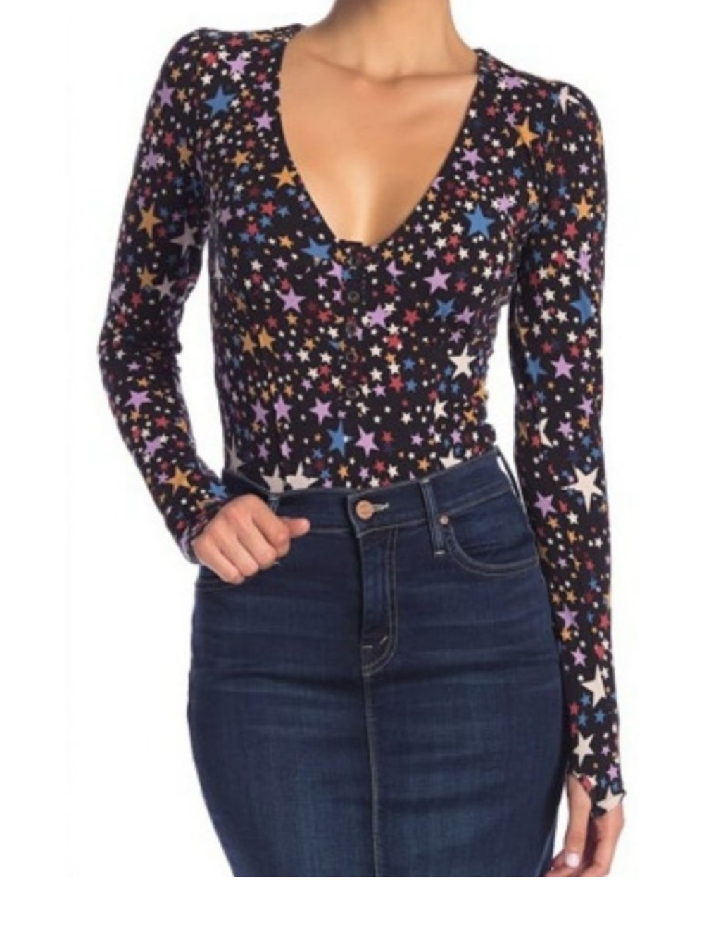 Free People Star Bodysuit size small